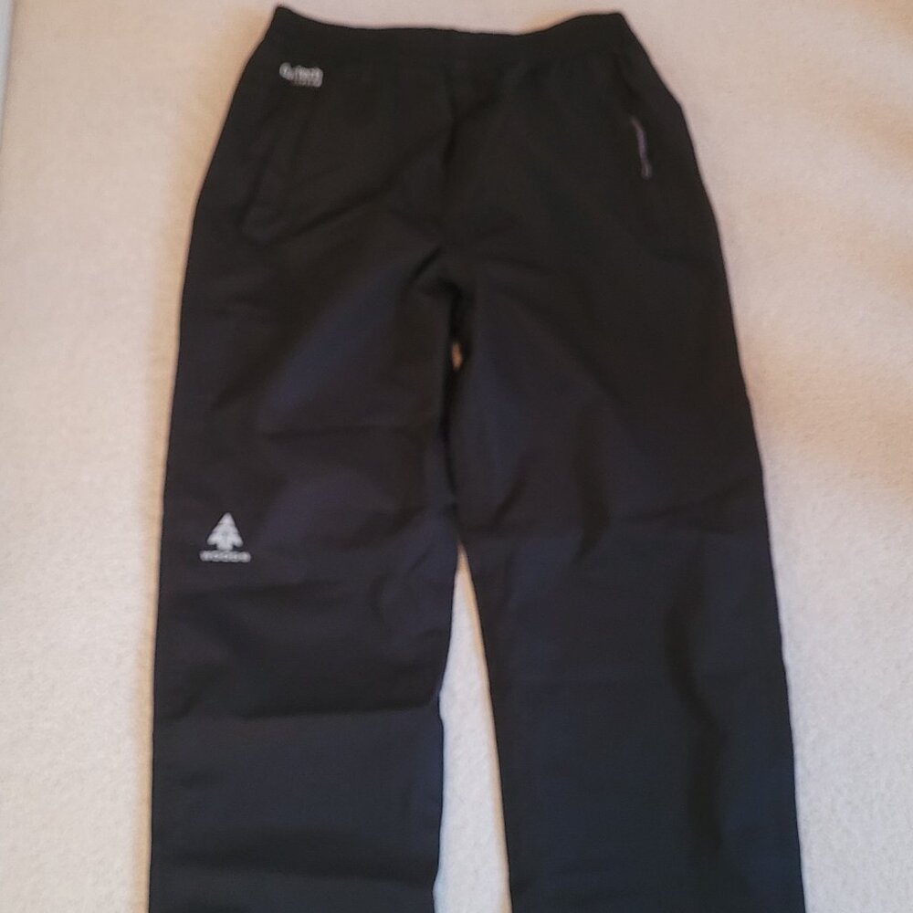 Woods black waterproof rainpaints Kids Large (fits women XS to S)